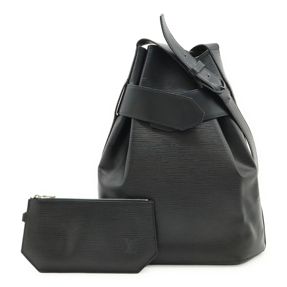 LOUIS VUITTON Epi Sac Depaule Shoulder Bag Hobo Noir Black Pouch